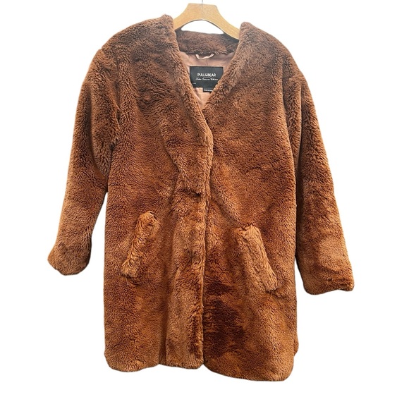 Pull & Bear Teddy Bear coat - Picture 2 of 10